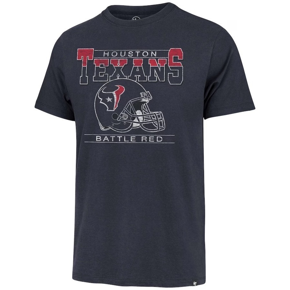 Mens 47 Navy Houston Texans Time Lock Franklin T-Shirt
